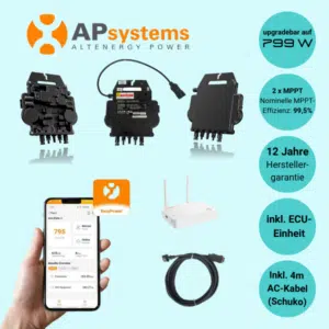 Wechselrichter APsystems DS3-S inkl. ECU + AC-Kabel