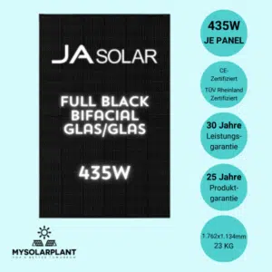Solarmodul JA Solar JAM54D41-435/LB 435W / Bi-Facial / Glas-Glas