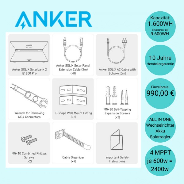 Lieferumfang Anker Solix Pro 2