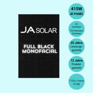 Solarmodul JA Solar JAM54S31-415/GR 415W / Mono-Facial