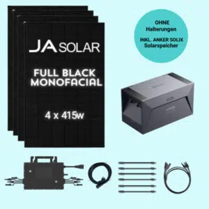 MSP-ANKER Maxi "ohne Halterung" (Mono/1.660w) inkl. Solarspeicher 1,6 kWh