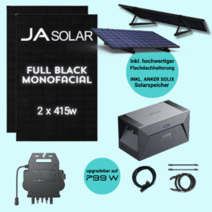 MSP-ANKER Standard "Flachdach" (Mono/830w) inkl. Solarspeicher 1,6 kWh
