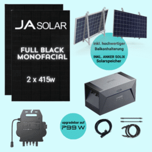 MSP-ANKER Standard "Balkon" (Mono/830w) inkl. Solarspeicher 1,6 kWh