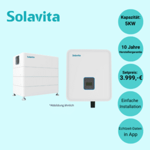 Solavita Solar-Basis-Paket 5KW inkl. Wechselrichter; Speicher