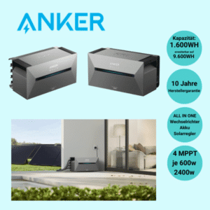 ANKER SOLIX 2 E1600 PRO Batteriespeicher 1.6kWh - Akku für Balkonkraftwerke / Steckersolaranlagen