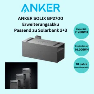 ANKER SOLIX BP2700 Erweiterungsakku - passend für Solarbank 2 + 3