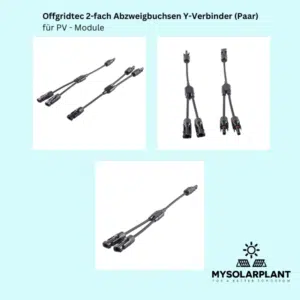 Offgridtec 2-fach Abzweigbuchsen Y-Verbinder (Paar)